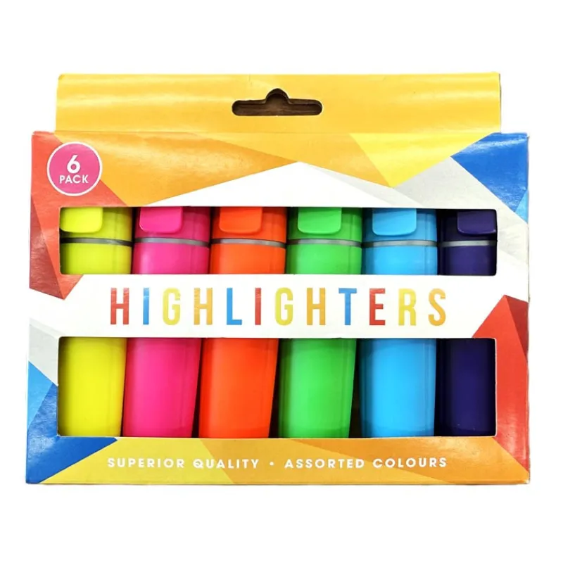 Best Surligneurs fluo x6 Fournitures|Fournitures De Bureau
