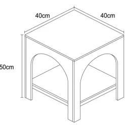 Sale Table appoint/chevet arch bi-col Salon