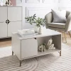 Clearance Table basse creme pieds dores Salon