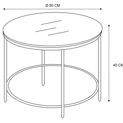 Sale Table basse dessus verre marbre Salon