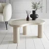 Sale Table basse pieds larges creme Salon