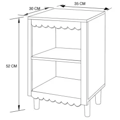 Best Table de chevet vagues Enfant Mobilier|Mobilier Enfant