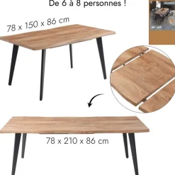 Best Table extensible 6/8 personnes Cuisine, Salle À Manger
