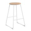 New Tabouret de bar pietement blanc Cuisine, Salle À Manger
