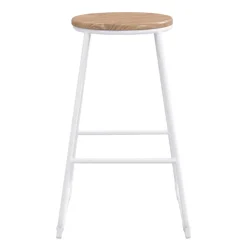 New Tabouret de bar pietement blanc Cuisine, Salle À Manger