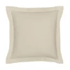 Best Taie d'oreiller 63x63 coton beig Linge De Lit·Taie