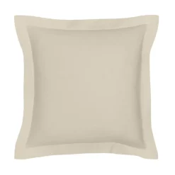 Best Taie d'oreiller 63x63 coton beig Linge De Lit·Taie