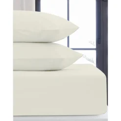 Hot Taie d'oreiller x2 flanelle blan Linge De Lit·Taie