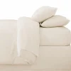 Outlet Taie d'oreiller x2 63x63cm beige Linge De Lit·Taie