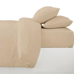 Discount Taie d'oreiller x2 63x63cm taupe Linge De Lit·Taie