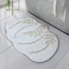 New Tapis citrouille blanc Accessoire Salle De Bain