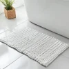Sale Tapis de bain natte blanc Linge De Toilette, Plage·Tapis De Bain