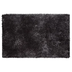 New Tapis de bain paillette noir Linge De Toilette, Plage·Tapis De Bain