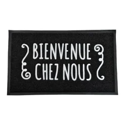 Discount Tapis 45x75cm noir bienvenue Tapis