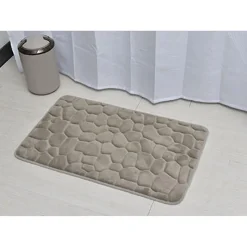 Sale Tapis 50x80cm taupe Linge De Toilette, Plage·Tapis De Bain