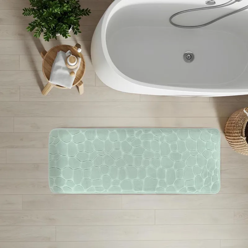 Discount Tapis 45x120cm vert Linge De Toilette, Plage·Tapis De Bain
