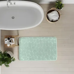 Clearance Tapis 50x80cm vert Linge De Toilette, Plage·Tapis De Bain