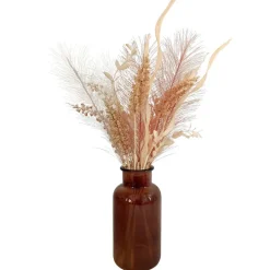 Sale Tiges dans vase ambre Fleur, Plante Artificielle