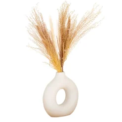 Tiges sechees vase donut Fleur, Plante Artificielle