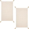 New Torchon x2 pompons Linge De Table, Cuisine·Torchon