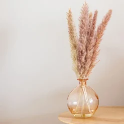 New Vase givre avec pampa Fleur, Plante Artificielle