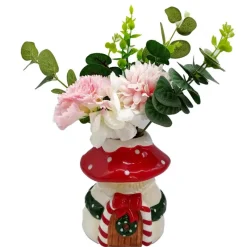 Clearance Vase maison champignon h12cm Décoration