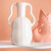 Vase raye avec anses Vase