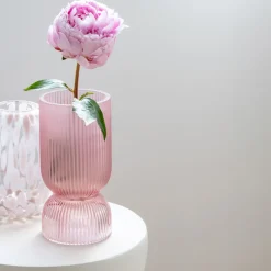 Sale Vase strie base transparent Vase