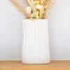 Outlet Vase strie porcelaine Vase