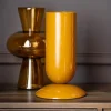 Hot Vase sur pied ocre Vase