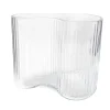 Sale Vase verre strie asymetrique Vase