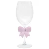 Outlet Verre a vin avec noeud rose 3d Vaisselle, Art De La Table·Verre