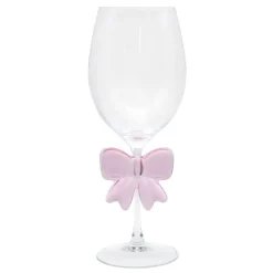 Outlet Verre a vin avec noeud rose 3d Vaisselle, Art De La Table·Verre