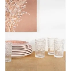 Online Verre haut transp embosse Vaisselle, Art De La Table·Verre