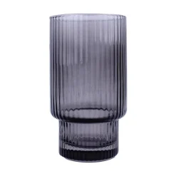 Hot Verre strie gris fume 46cl x4 Vaisselle, Art De La Table·Verre