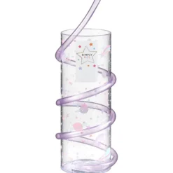 Best Verre+paille animaux rose Enfant Enfant