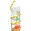 Outlet Verre+paille animaux verte Enfant Enfant