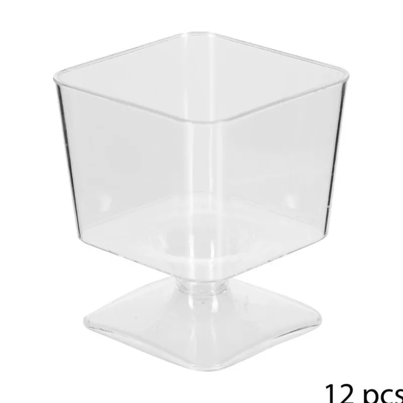 Online Verrine carre avec pied 6cl x12 Vaisselle Jetable