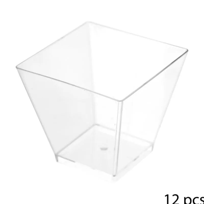 New Verrine carree 6cl x12 Vaisselle Jetable