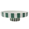 Discount Vide poche ceramique raye Objet Décoratif
