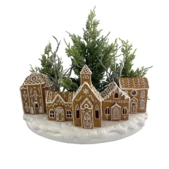 Online Village pain d'epices et sapins Décoration Lumineuse