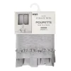 Discount Vitrage poupette 2x60x160 gris Rideau, Voilage·Vitrages