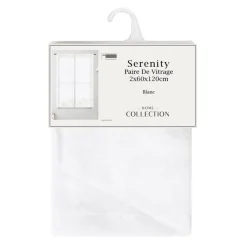 Best Vitrage x2 serenity 60x120cm Rideau, Voilage·Vitrages