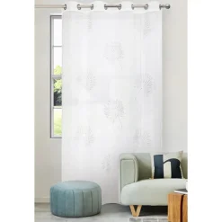 Hot Voile carla 140x240cm blanc Rideau, Voilage·Voilage
