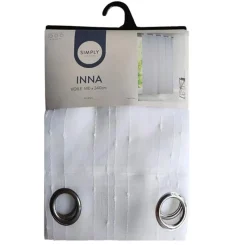 Discount Voile inna 140x240cm blanc Rideau, Voilage·Voilage