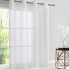 Outlet Voile 135x240cm blanc Rideau, Voilage·Voilage