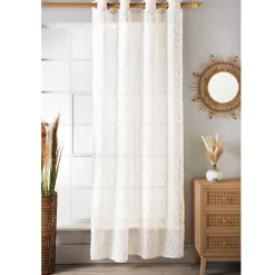 Best Voile type leaf ecru Rideau, Voilage·Voilage