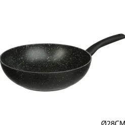 Wok 28 alu forge caractere Casserole, Poêle