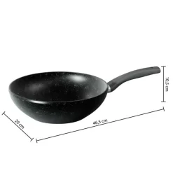 Wok 28 alu forge caractere Casserole, Poêle