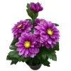 Hot Zinnia artificiel en pot Fleur, Plante Artificielle